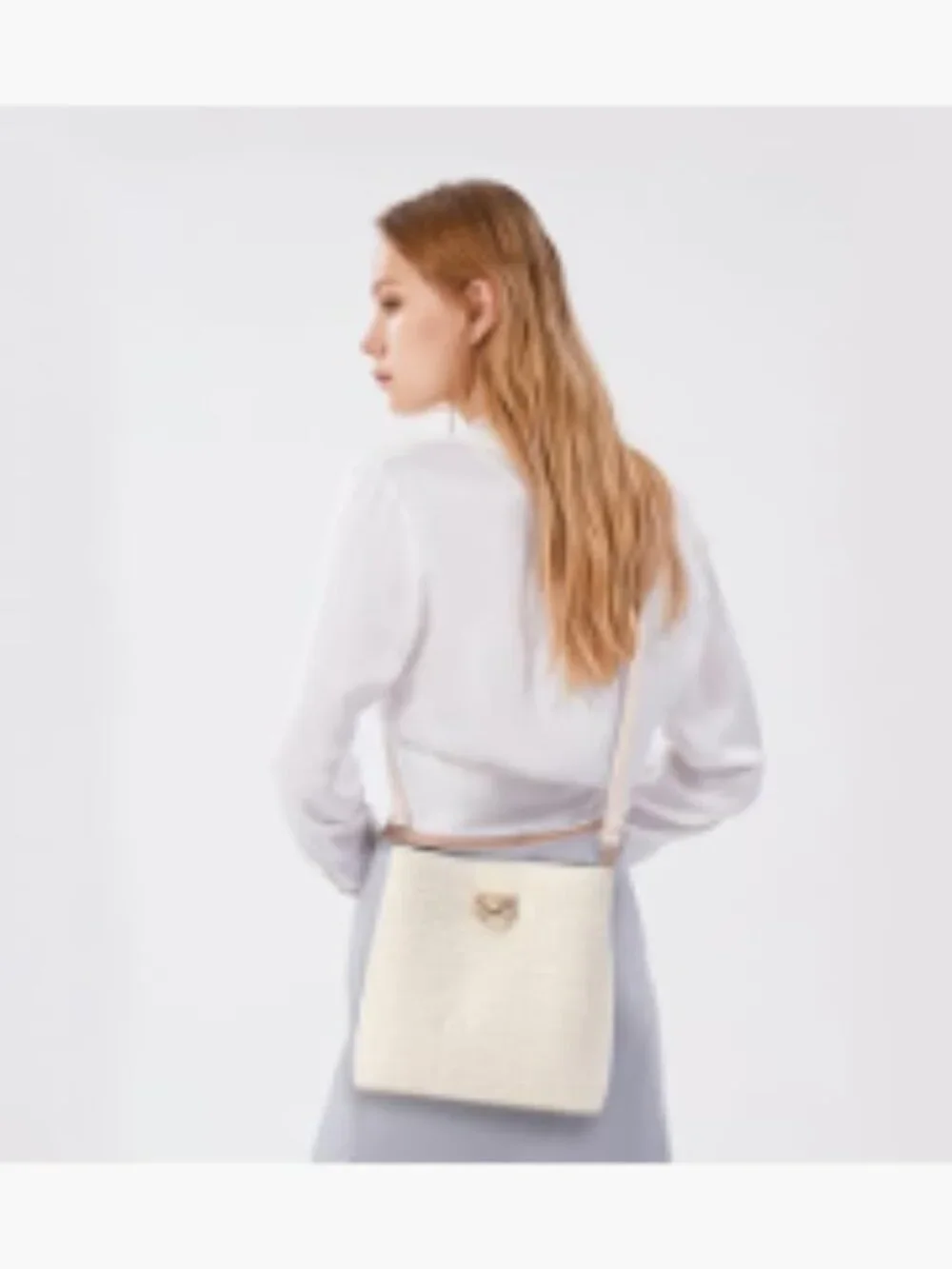 Vegan Leather Bucket Crossbody Purse with Multi Pockets for Women Fashion